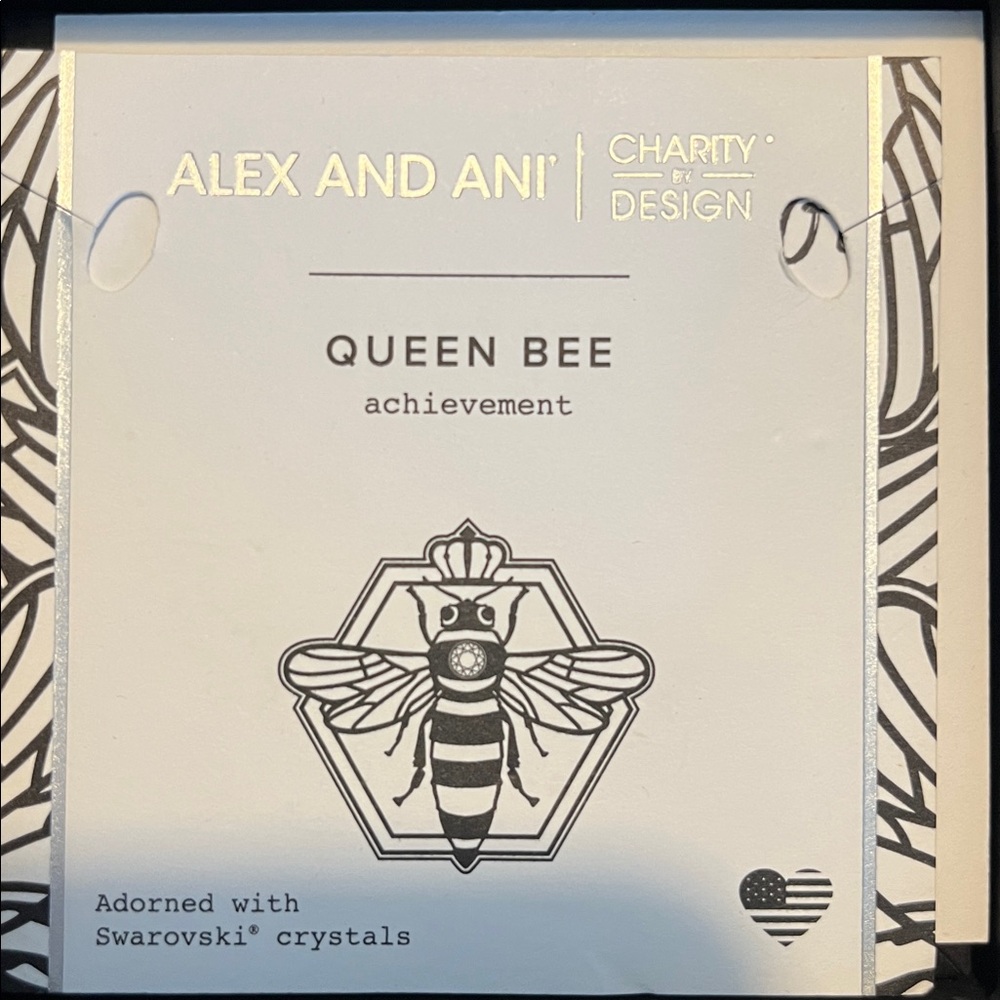 Alex and Ani Silver Queen Bee Charm Bracelet - Picture 3 of 13
